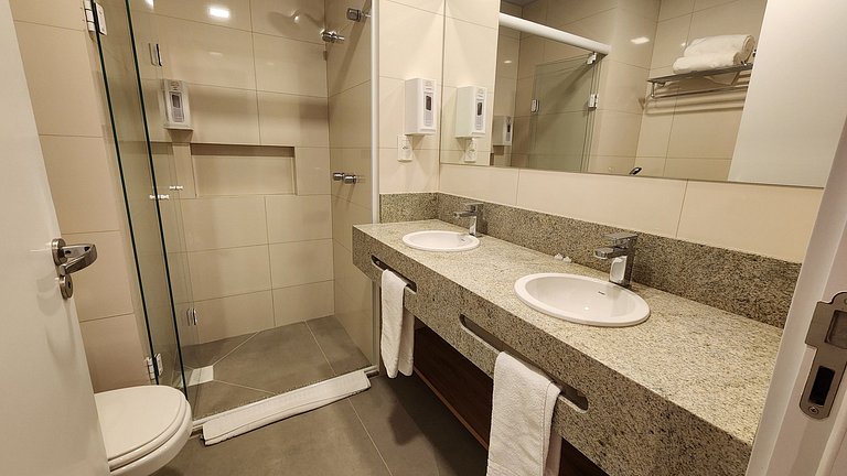Flat com Lareira e Piscina Aquecida em Canela