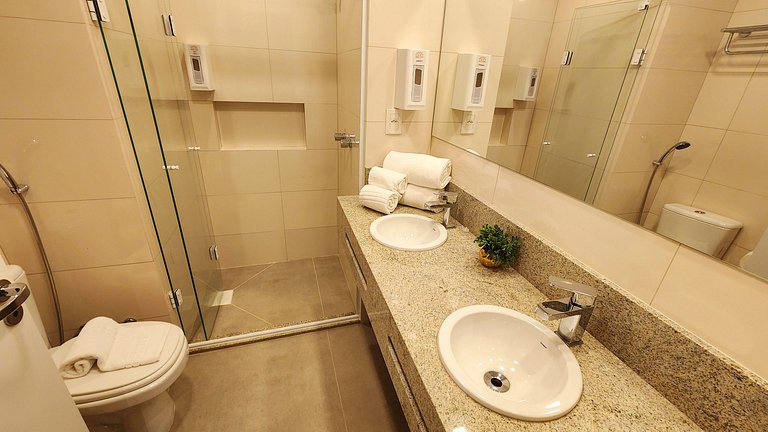 Flat com Lareira e Piscina Aquecida em Canela