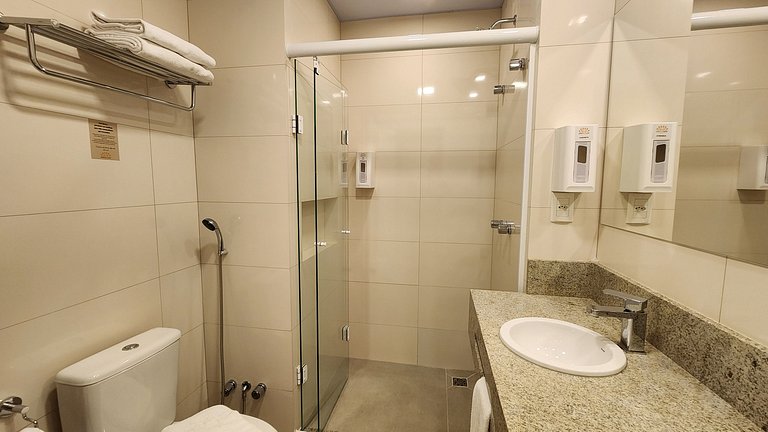 Flat Aconchegante c/ Lareira e Piscina