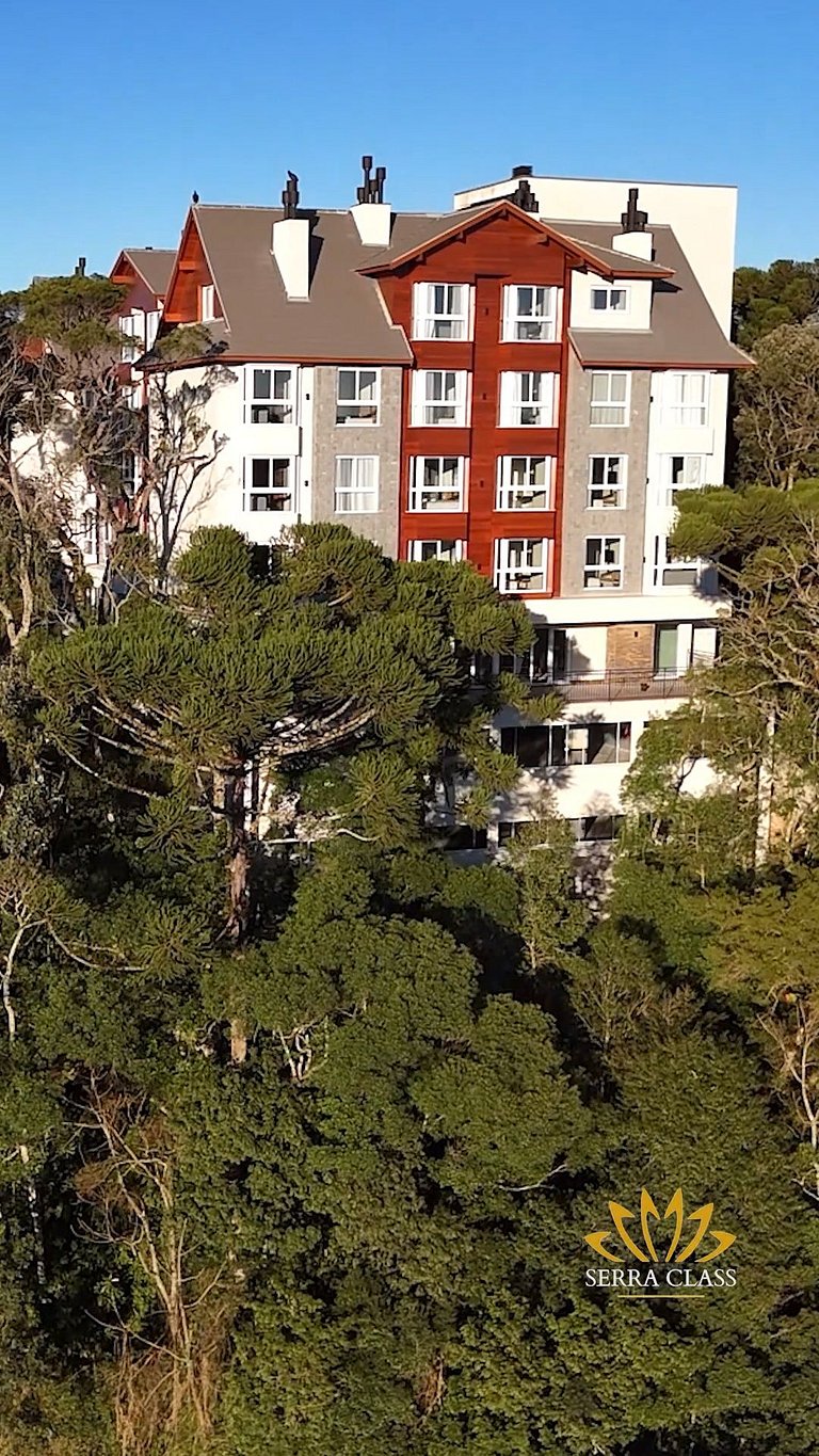 Flat Aconchegante c/ Lareira e Piscina