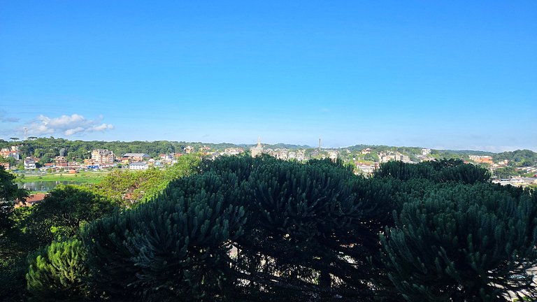 Elegante Serra Flat com vista Catedral