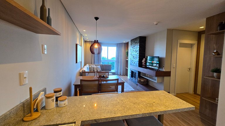 Elegante Flat com vista Catedral