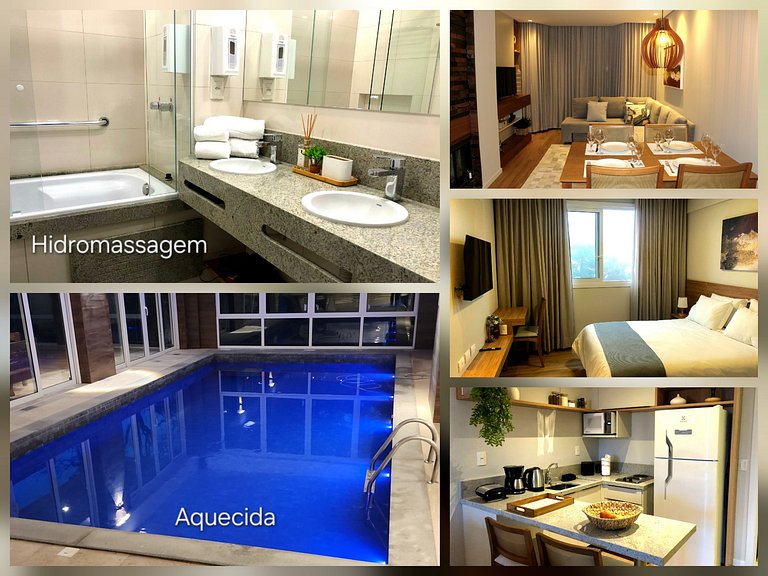 Stilo Prime Flat com Hidro + piscina aquec.-Canela