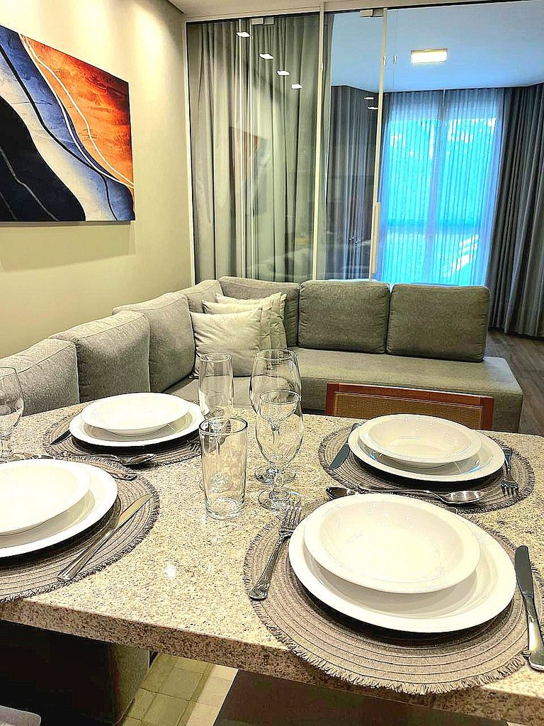 Flat Premium na Serra c/ Lareira + Piscina